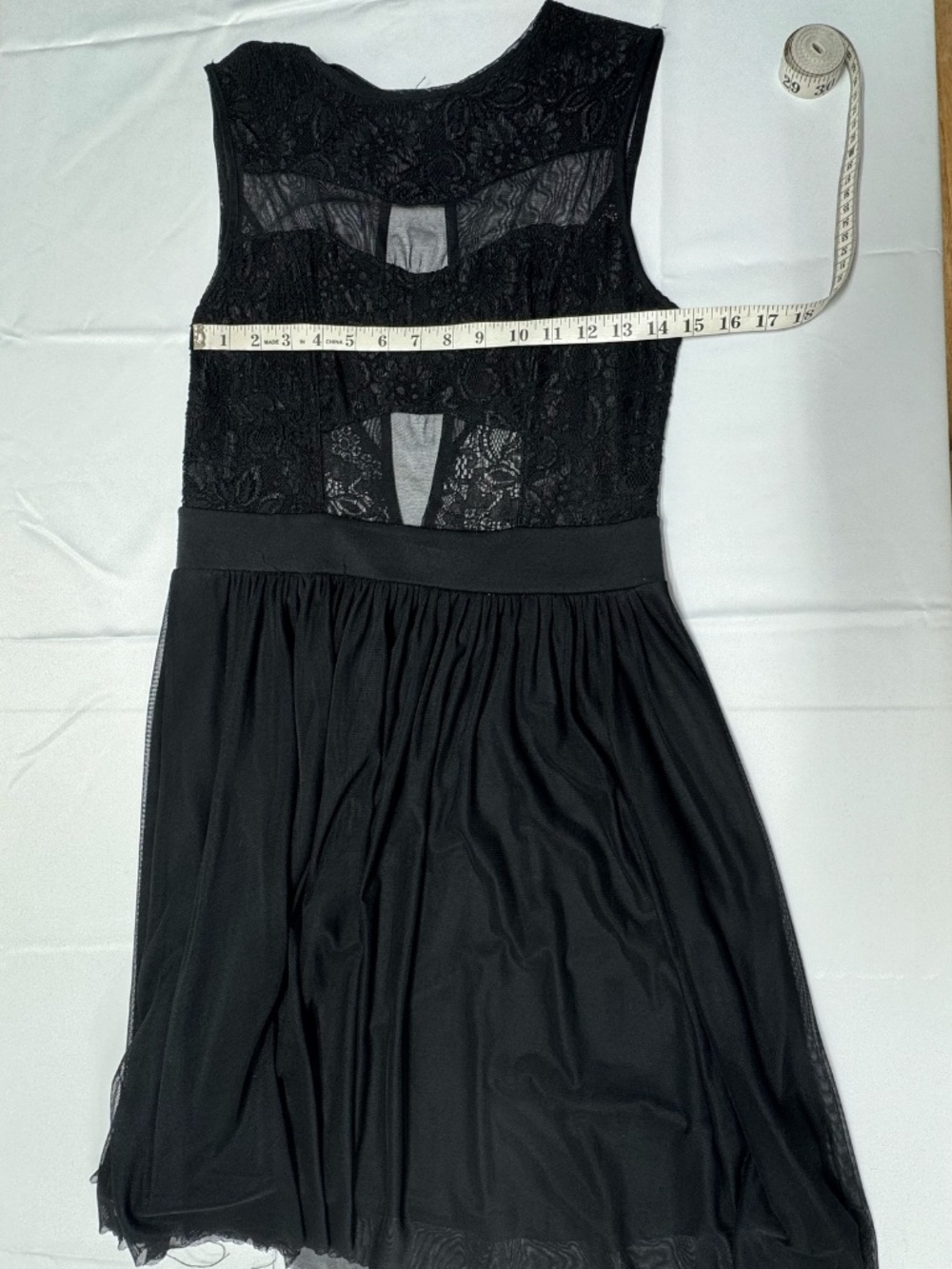 Mystic Black Cocktail Black Dress - Size L. - Picture 9 of 11